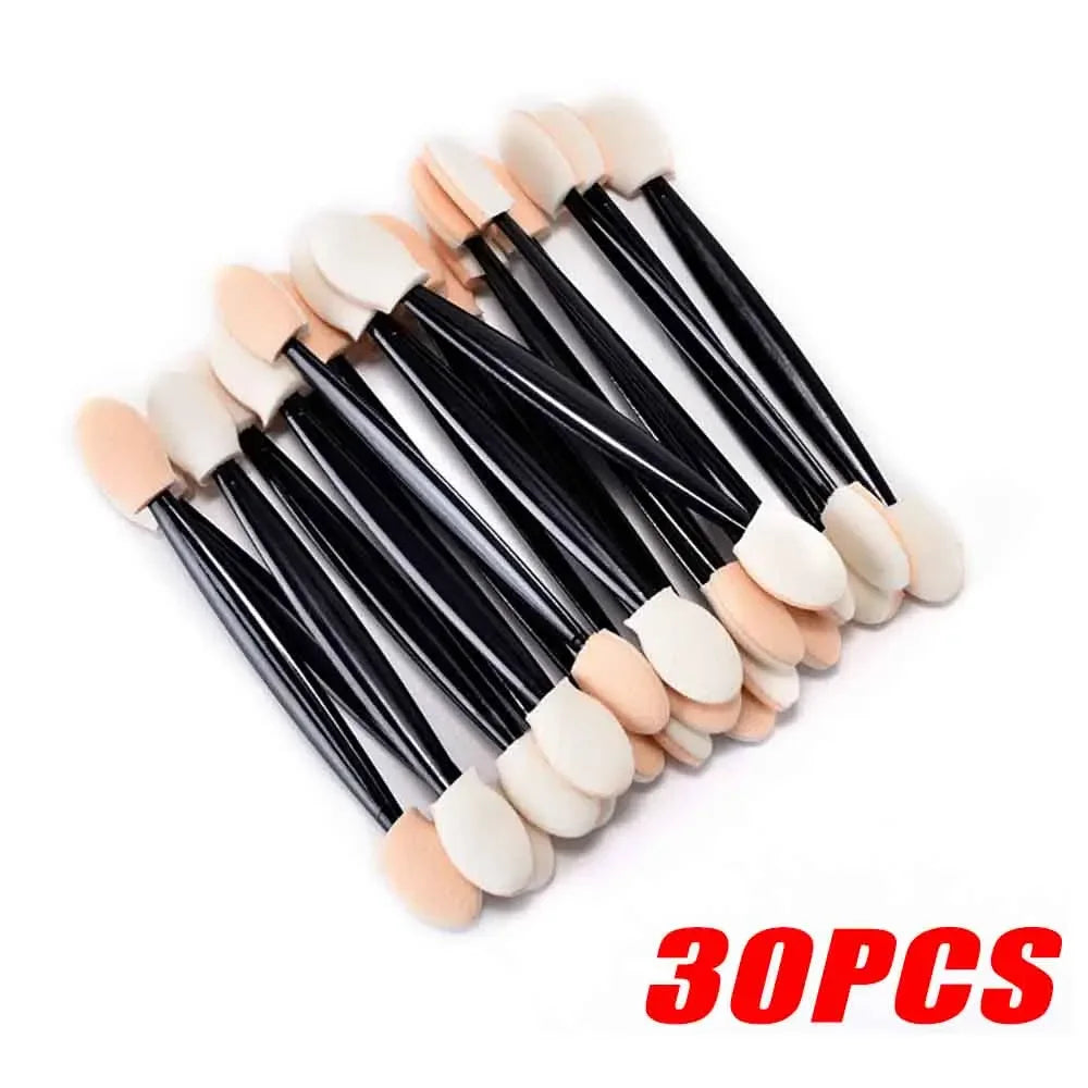 Double Ended Sponge Nail Art Powder Brush | Manicure Tool Nail Art Brush Qme 30pcs