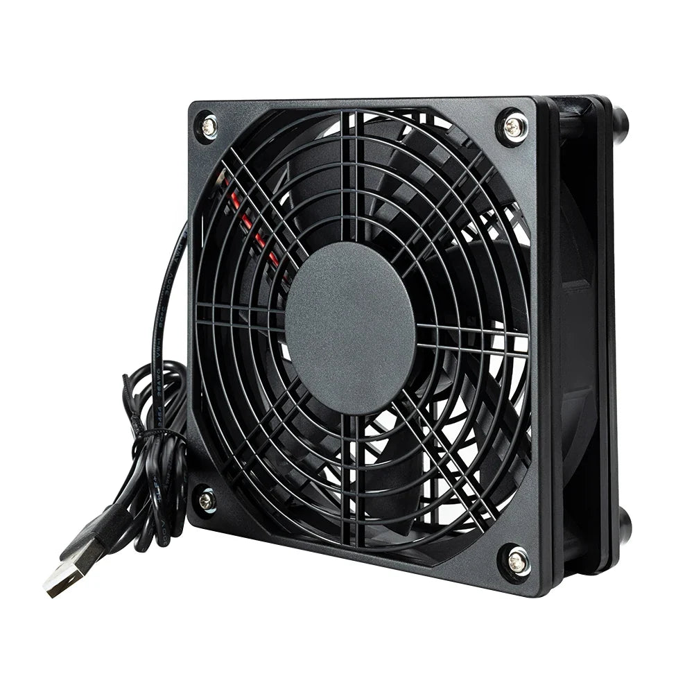 120mm Silent USB Cooling Fan for PC Case, Router & Set-Top Box USB Cooling Fan Qme