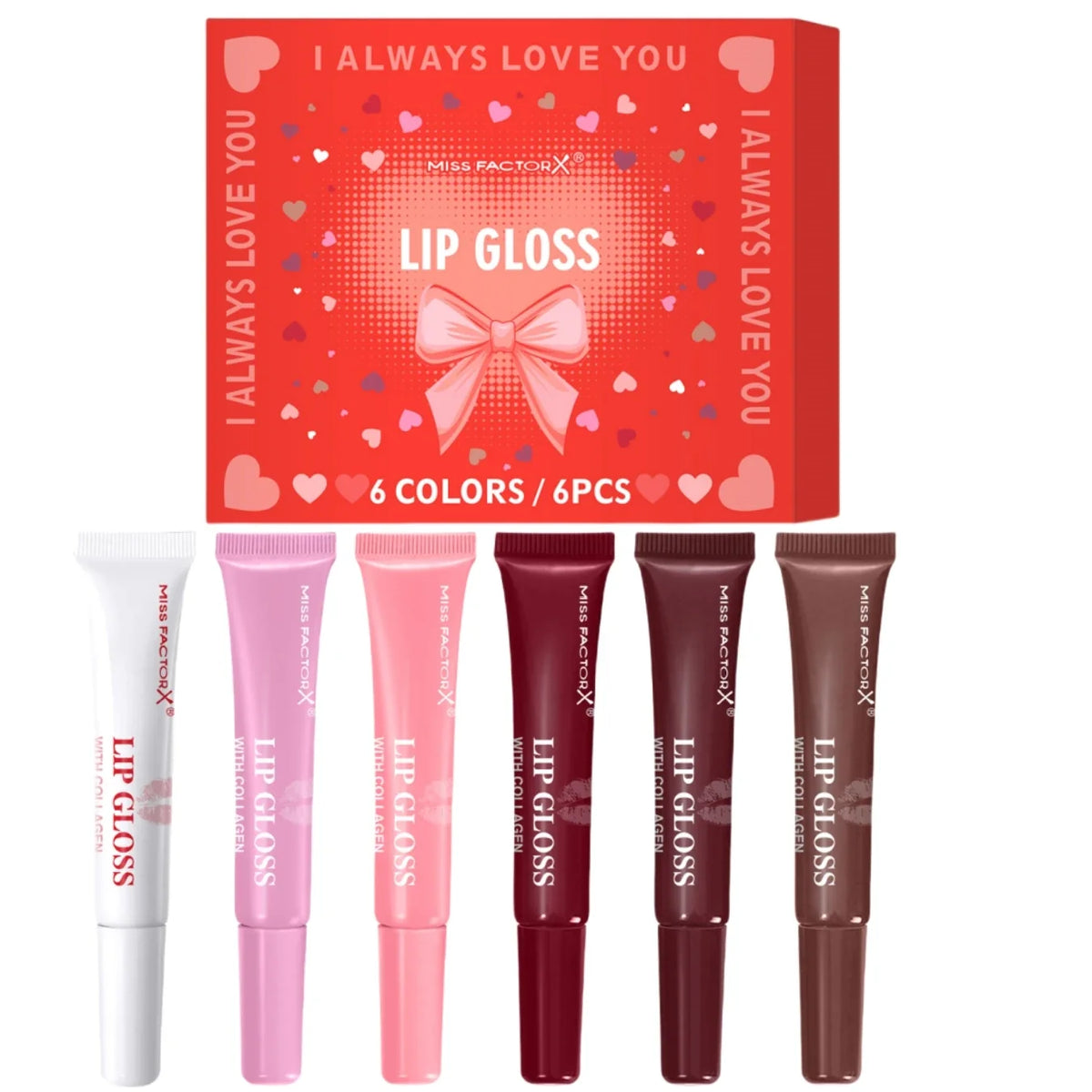 6-Color Lip Gloss Set | Long-Lasting & Moisturizing | Qme Lip Gloss Set Qme Lip gloss 6 pcs