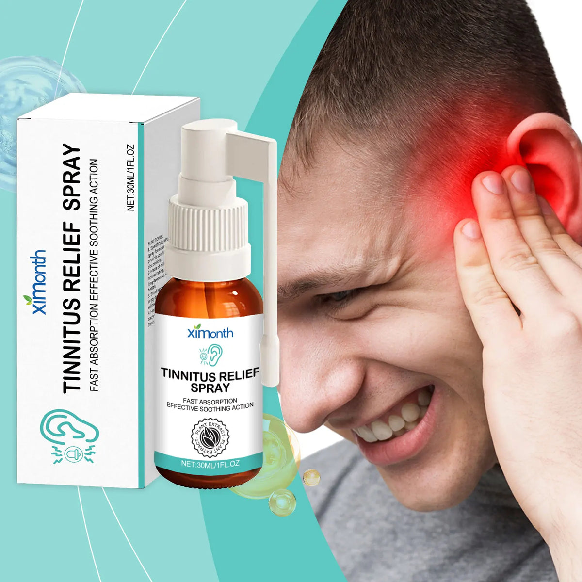 Ear Soothing Spray – Earwax Cleaner & Ear Care Mist 30ml Ear Care Spray Qst