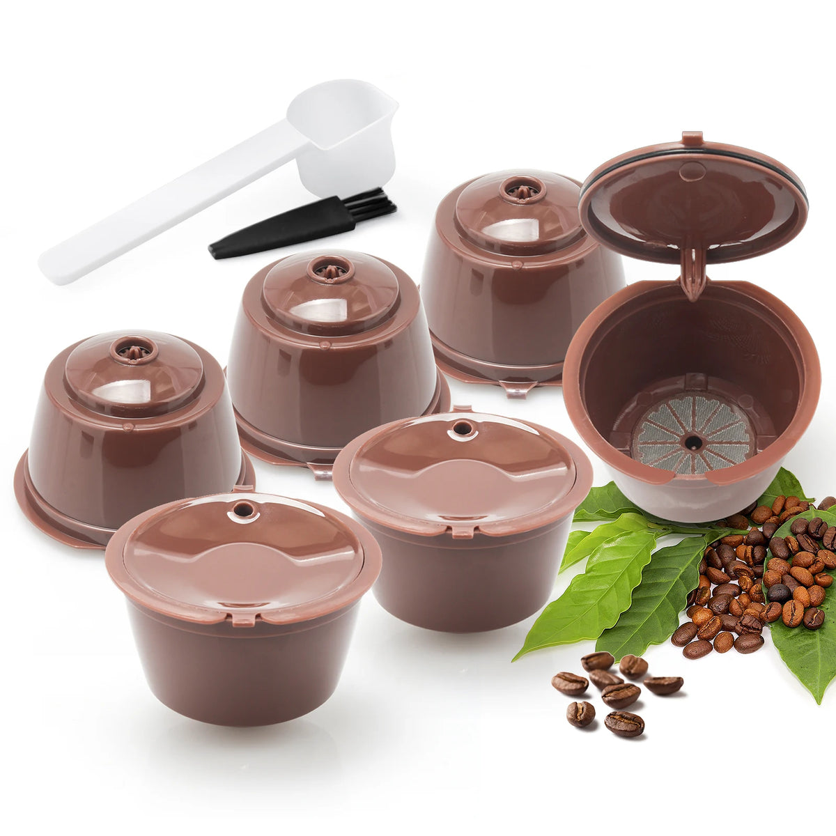 Reusable Dolce Gusto Coffee Capsules – Refillable Pod Kit Refillable Coffee Pods Qst 1pcs