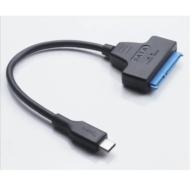 SATA to USB-C 3.1 Adapter Cable for 2.5" SSD & HDD – 22-Pin SATA USB Adapter Cable Qme