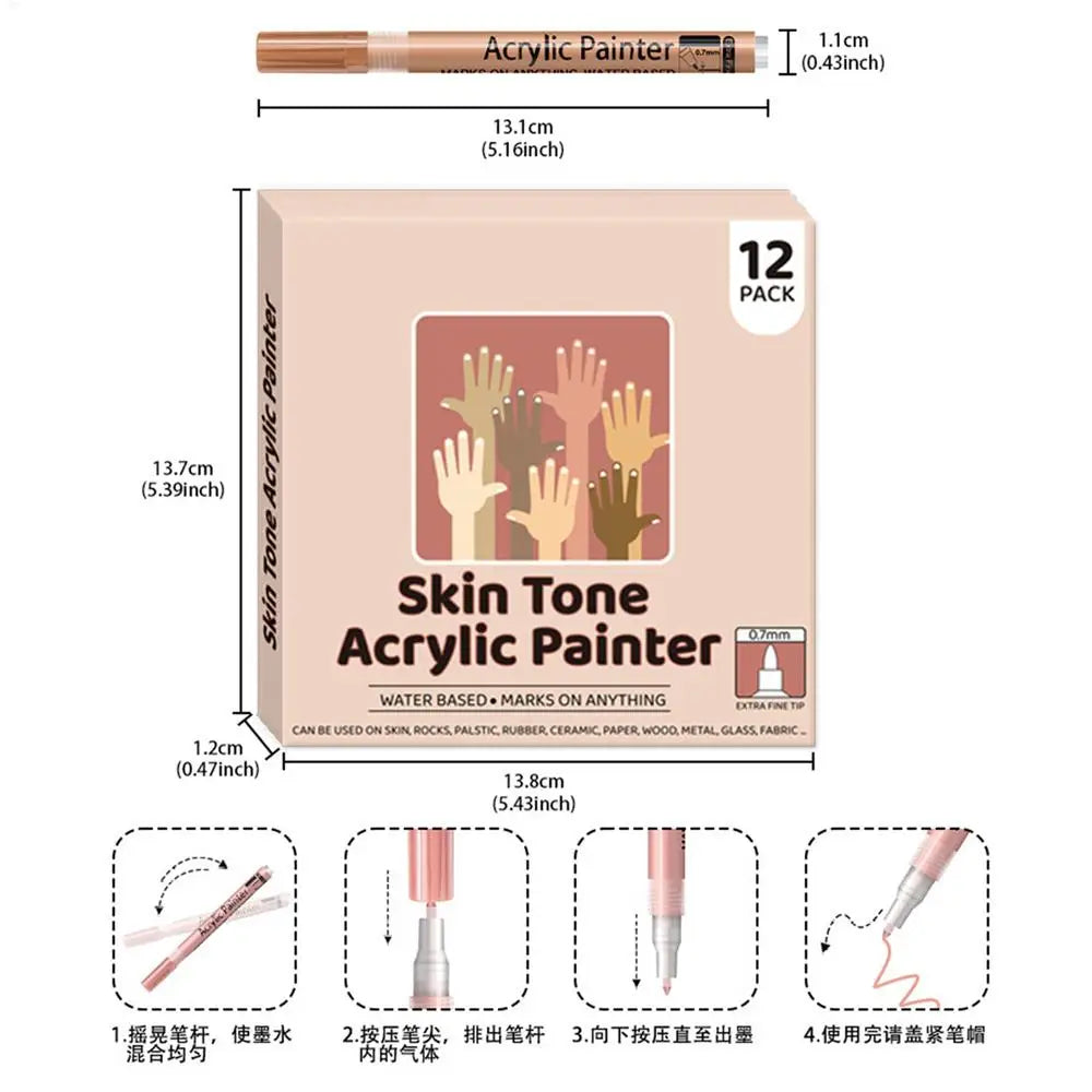 Nail Art & Body Painting Graffiti Pen – Water-Based Dot Flower Nail Art Pen Qme China Mainland B