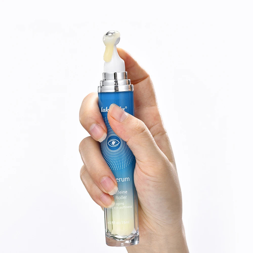 5% Caffeine Eye Serum & Under-Eye Roller – 15ml | Lakerain Caffeine Eye Serum Qst