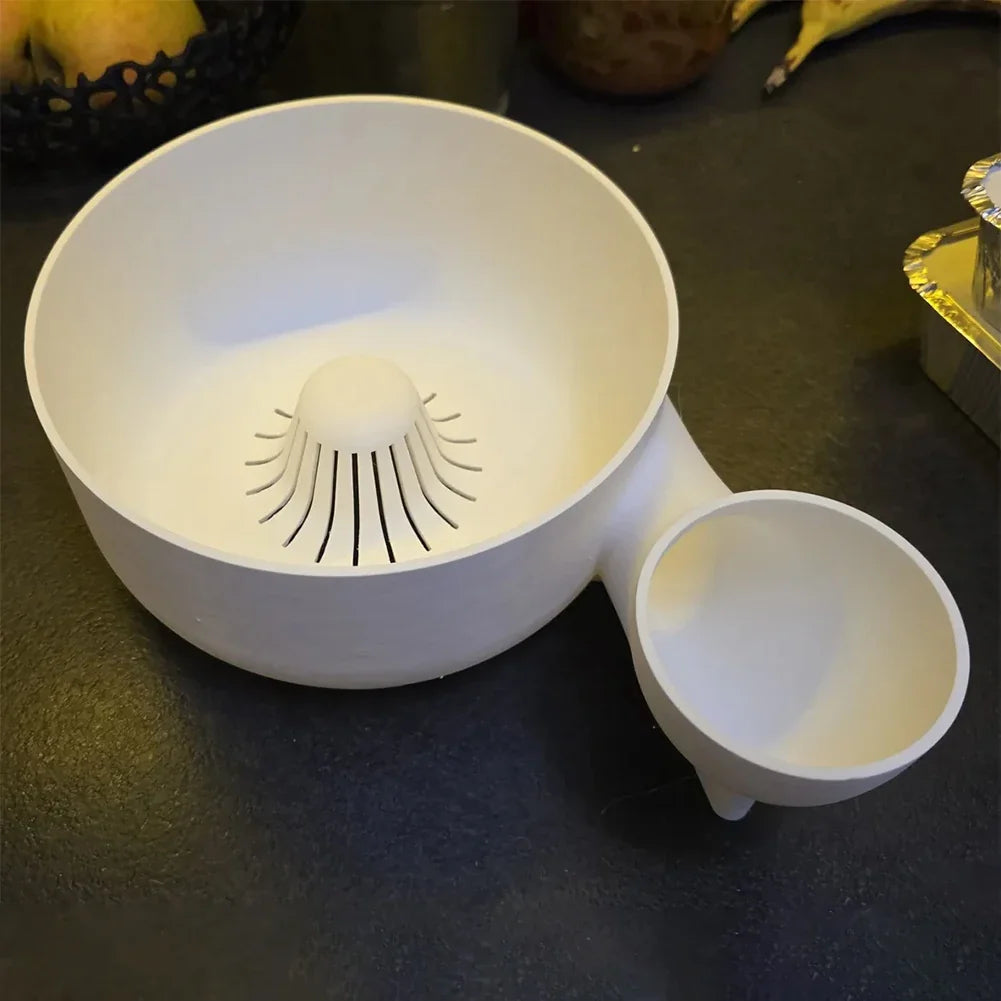 Portable Fruit & Vegetable Wash Bowl Spinning Basket Vegetable Wash Spinner Qme