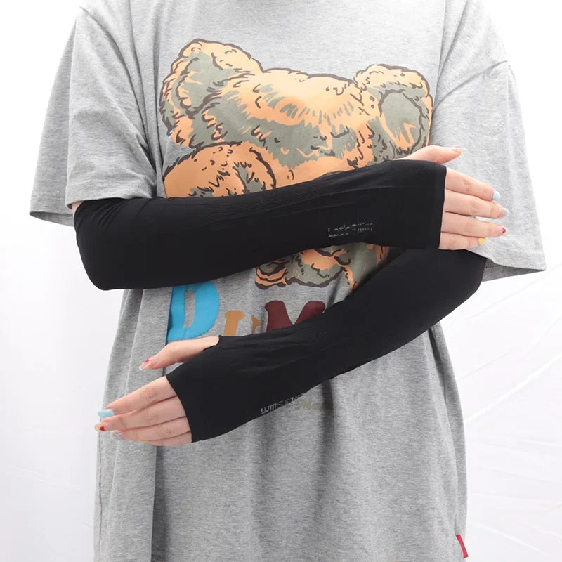 Y2K Goth Lolita Kawaii Anime Thin Fingerless Gloves | JK Style Fingerless Fashion Gloves Qme