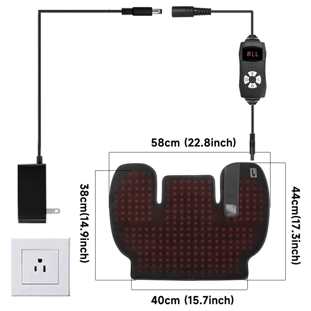 288 LED Red Light Therapy Wrap – 660nm & 850nm Neck & Back Light Therapy Wrap Qst