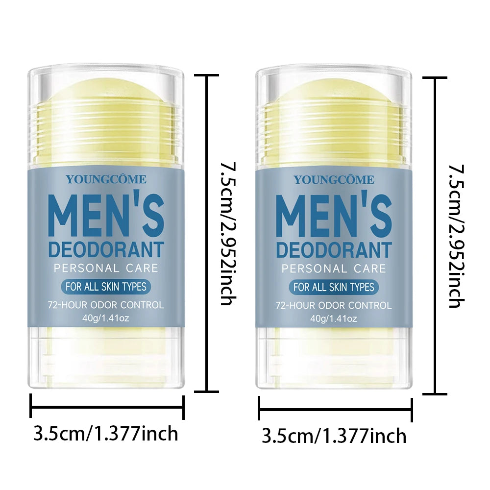 YOUNGCOME Men Deodorant Stick – All-Day Freshness Men's Deodorant Stick Qst 2pcs