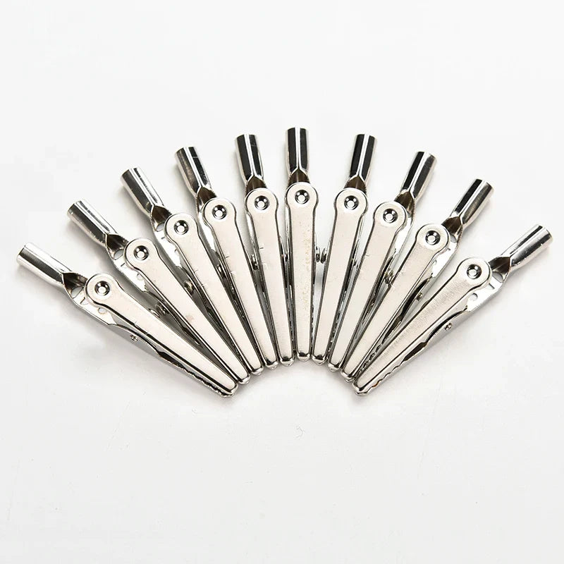 10A Alligator Test Clips Banana Socket Probe Cable Lead – 10-Pack Test Clips & Probes Qme 10pcs