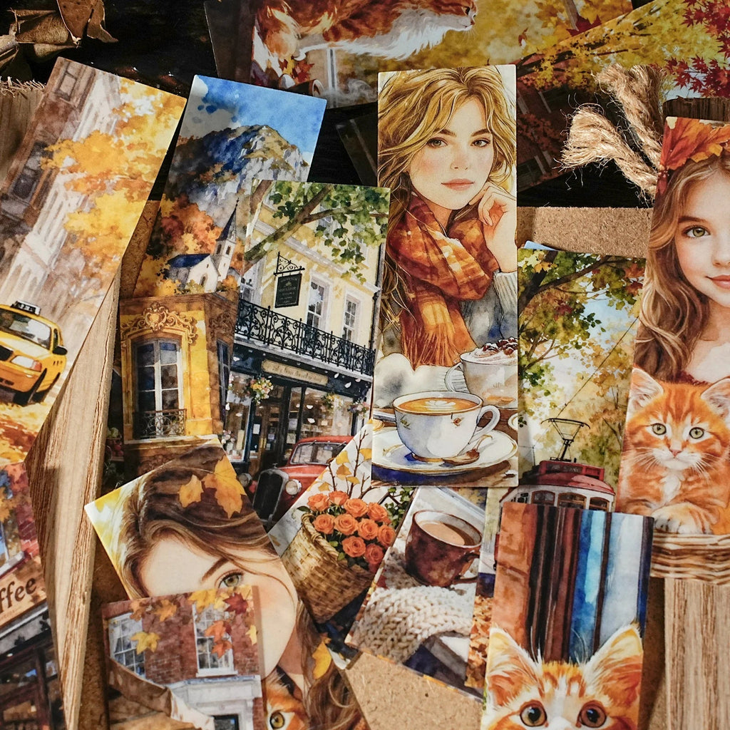 25-Sheet Urban Landscape PET Stickers for DIY Craft & Scrapbook Craft Sticker Pack Qme