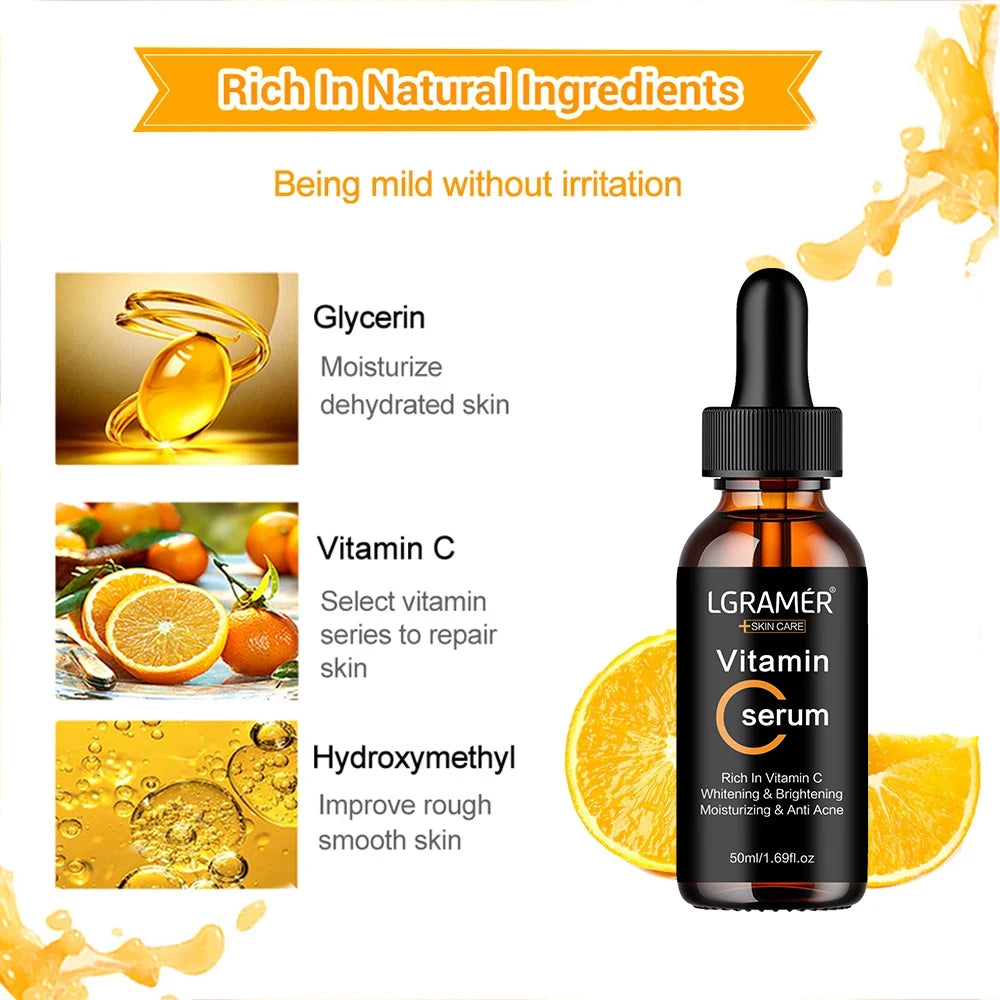 REAROYA Vitamin C Face Serum – Brightening & Pore-Refining Vitamin C Face Serum Qst