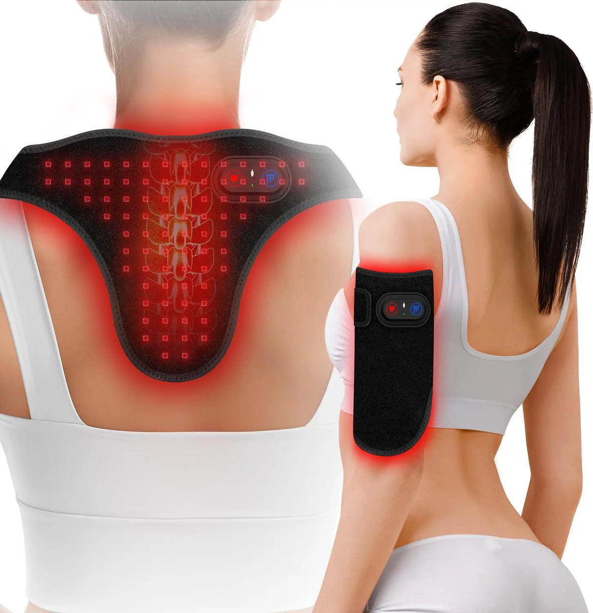 Wireless Red Light Therapy Belt 660nm 850nm Infrared Massage Pad Red Light Therapy Belt Qst