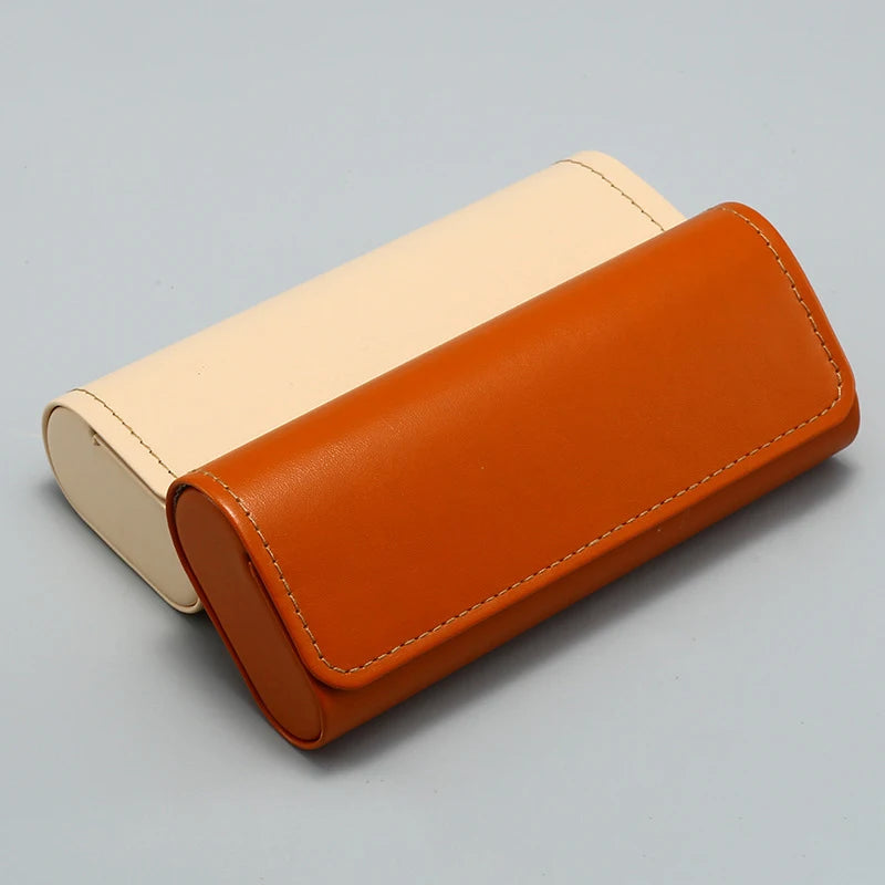 PU Leather Glasses Case – Portable Eyewear Storage Box Glasses Case Qst