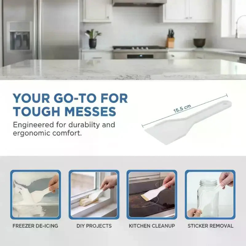 Freezer Deicer Ice Scraper Defrost Shovel – Food-Safe PP Freezer Deicer Scraper Qme