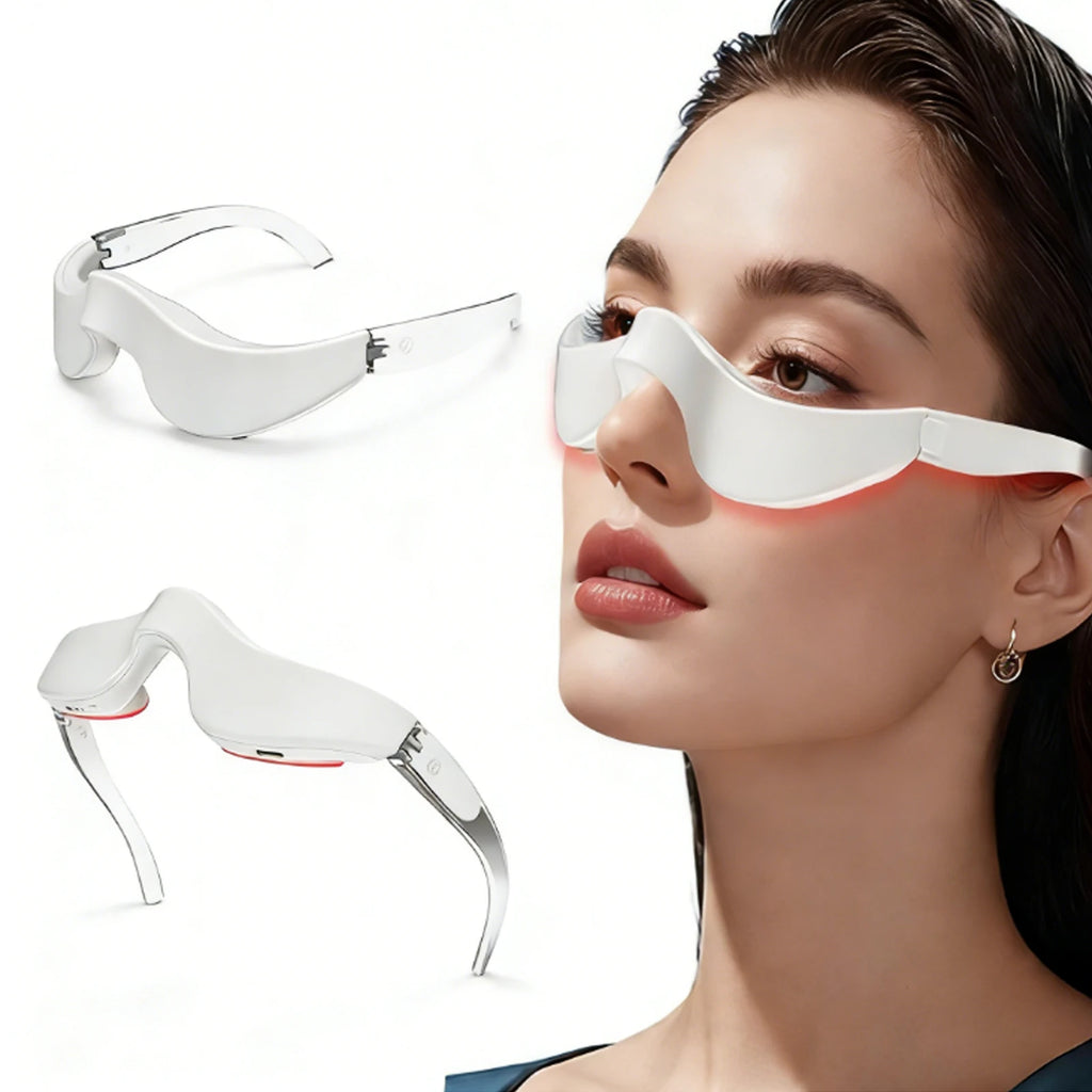 3D EMS Eye Massager Glasses – Red Light Eye Care Device Eye Massager Device Qst