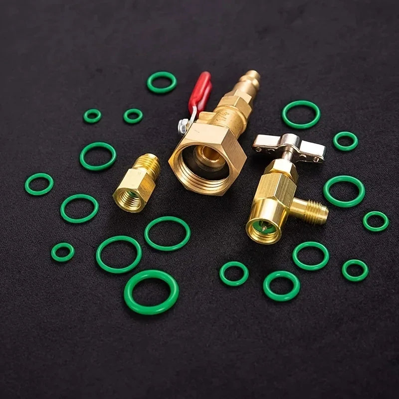 Auto AC O-Ring Gasket Sealing Kit with Toolbox | Car AC Repair AC Sealing Kit Qme