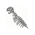 Soft Dinosaur Skeleton Costume Headpiece – Kids & Adults Costume Headpiece Qme Grey 80cm