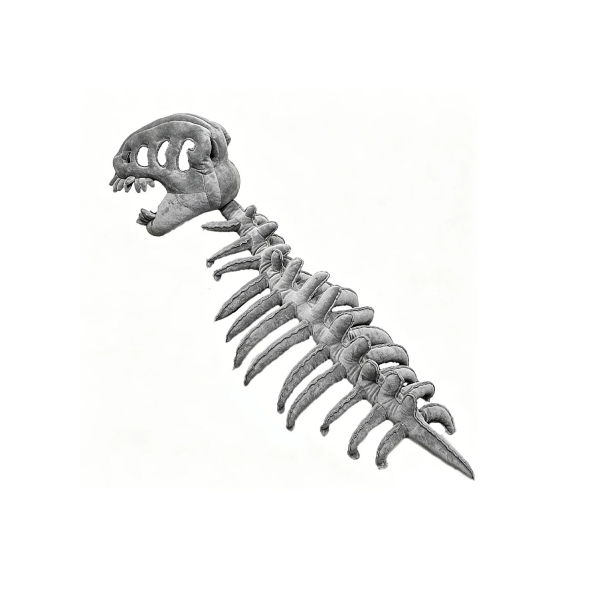 Soft Dinosaur Skeleton Costume Headpiece – Kids & Adults Costume Headpiece Qme Grey 80cm