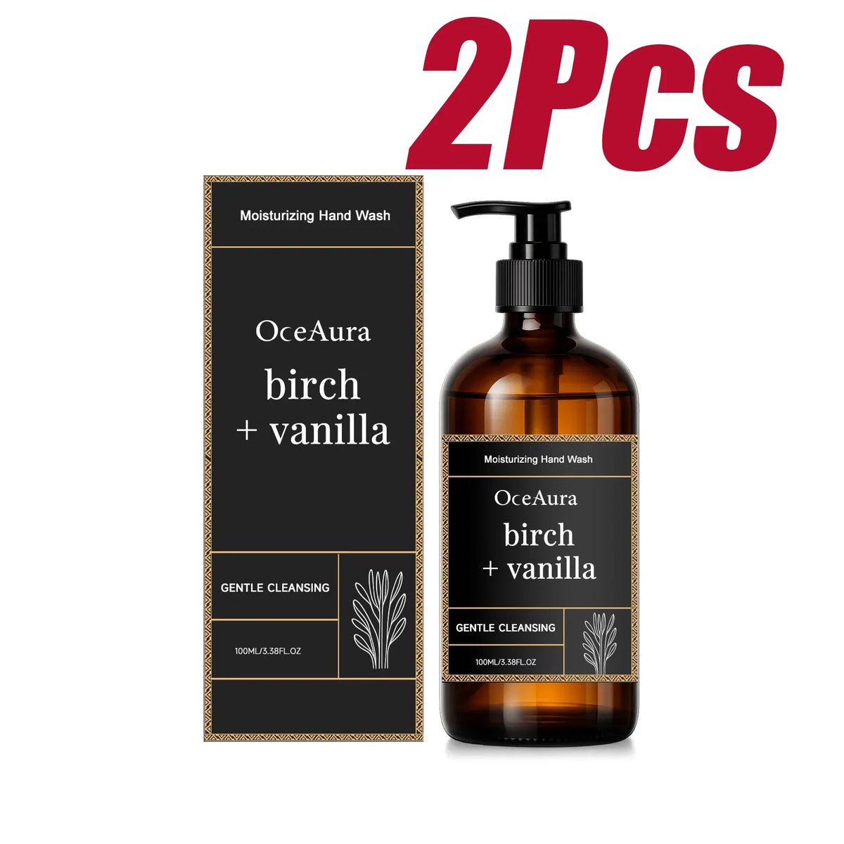 Vanilla Extract Moisturizing Hand Wash – Nourishing Liquid Soap Liquid Hand Soap Qme 2 x 100ml Boxed
