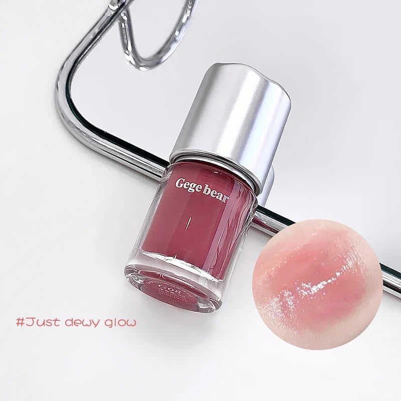 GEGE BEAR Mirror Lip Gloss – Moisturizing & Non-Stick, 7 Shades Lip Gloss Qme