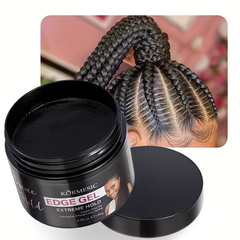 Extreme Hold Edge Gel – Anti-Frizz, No Flake, Long Lasting Hair Edge Gel Qme
