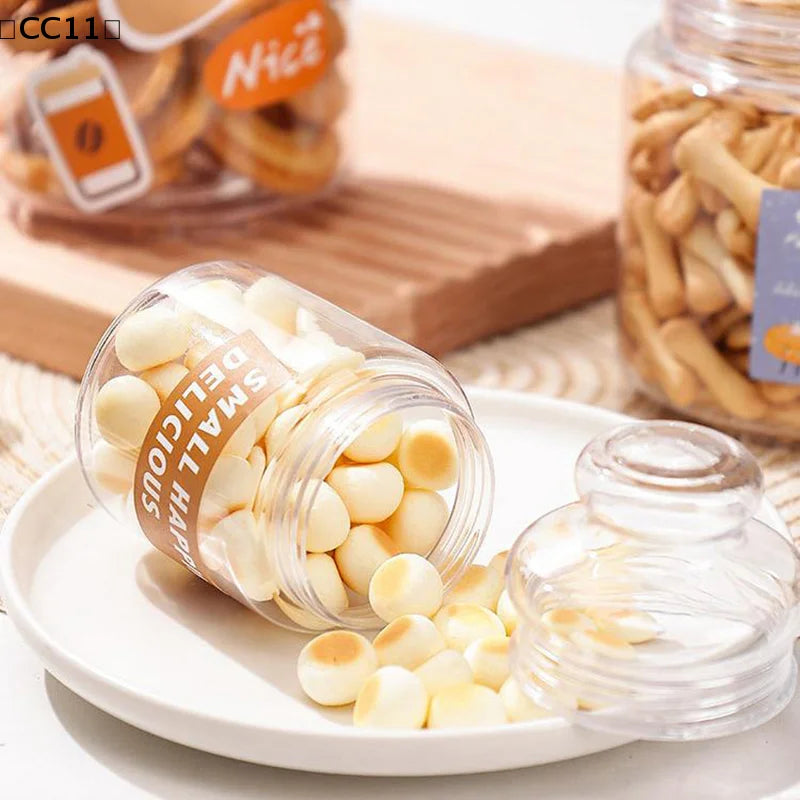 Clear Plastic Candy & Cookie Jars – Reusable Food Storage Food Storage Jar Qme