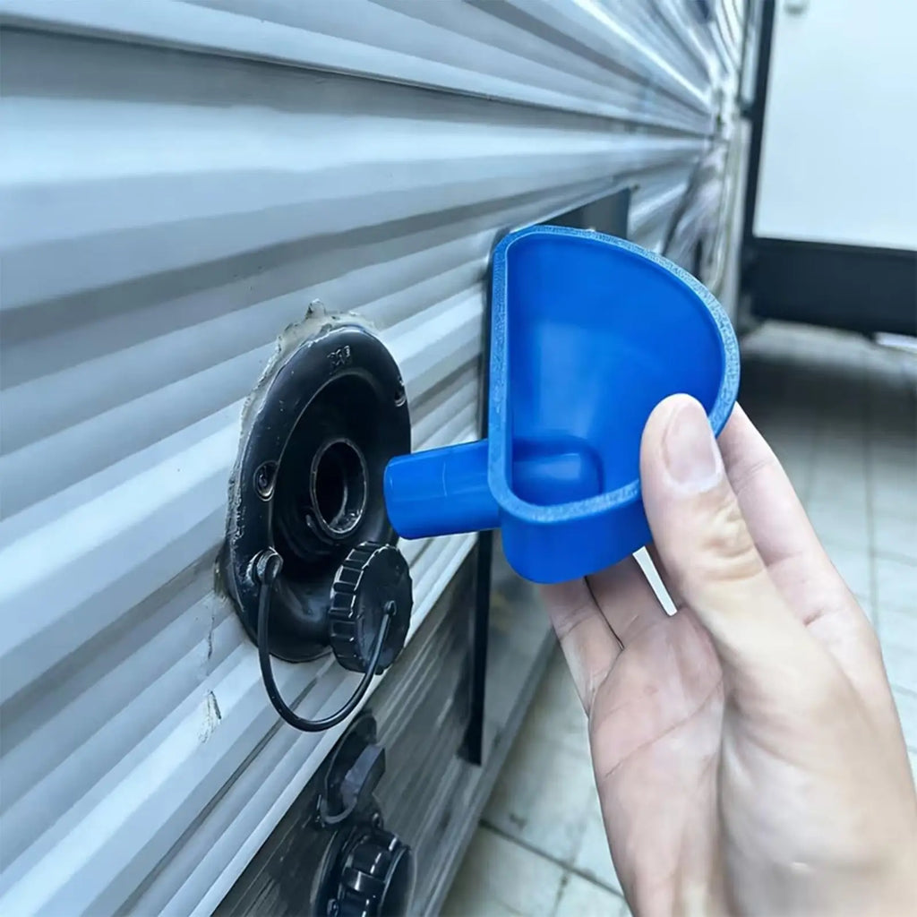 RV Water Tank Fill Funnel – 3D Printed, Portable for Camper & Van RV Water Funnel Qme