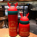 Christmas Antler Personalized Parent-Child Water Bottle Set Water Bottle Set Qme Red High cup