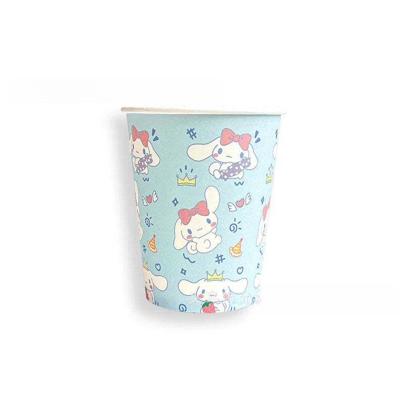 Hello Kitty & Kuromi Birthday Party Disposable Tableware Set Party Tableware Set Qme 1 Pack of 10