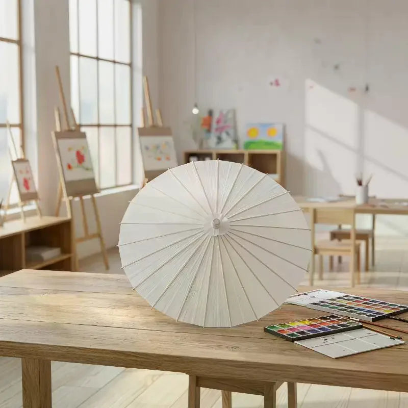 Blank Paper Umbrella DIY Craft Prop – 20cm to 84cm Sizes DIY Craft Prop Qme