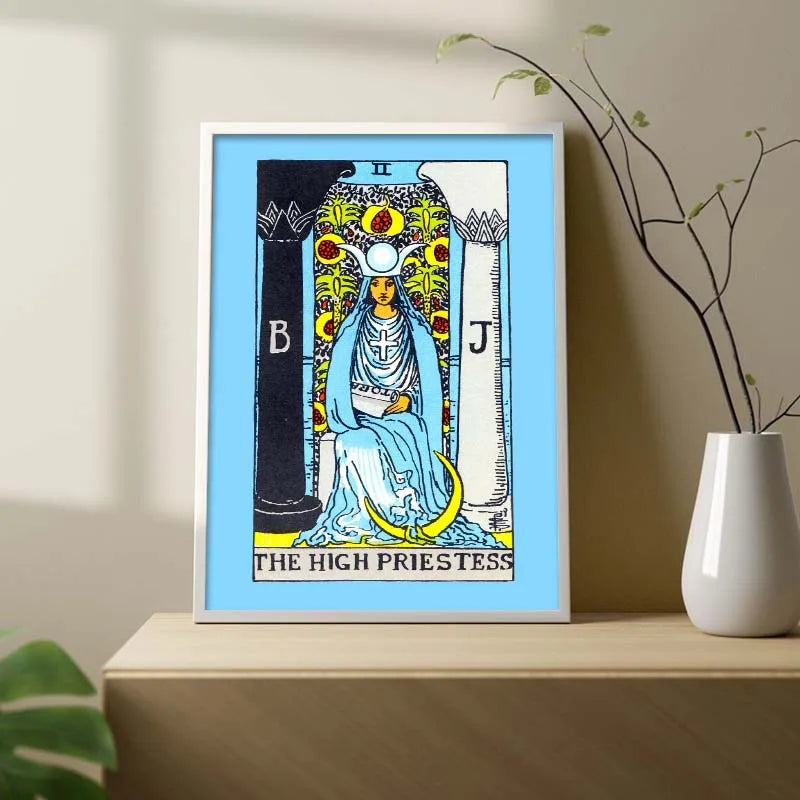 Tarot Card Canvas Wall Art – Hanged Man Occult Poster Print Canvas Wall Art Print Qst