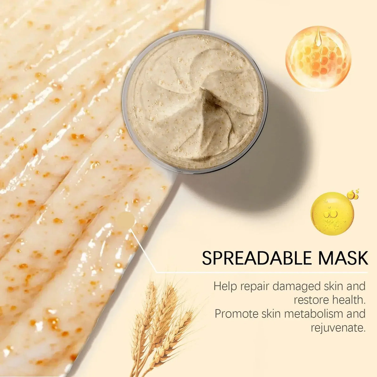 Rice & Honey Hydrating Face Mask – Brighten & Moisturize Hydrating Face Mask Qme