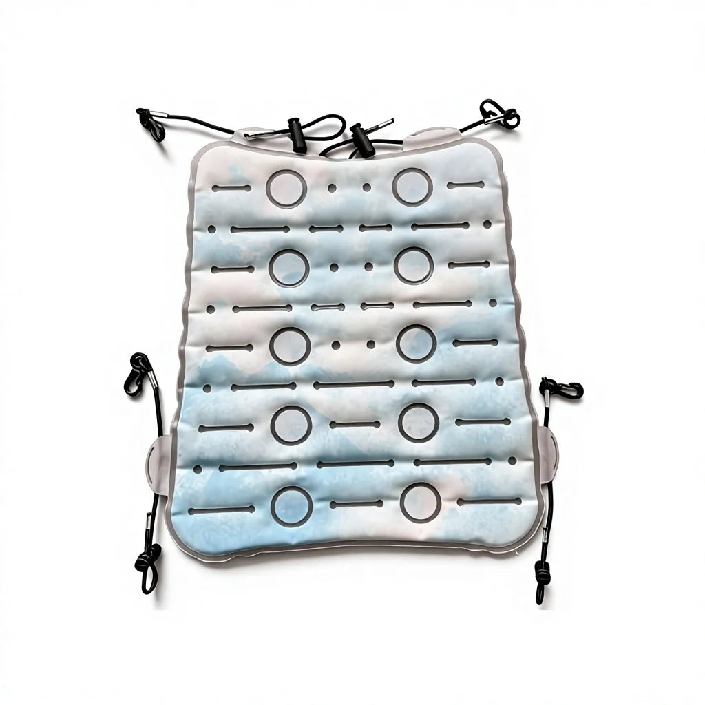 PCM Cooling Backpack Ice Pad – Summer Heat Prevention Cushion Cooling Backpack Pad Qst Blue