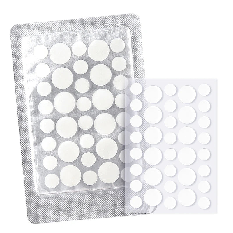 Hydrocolloid Acne Patches – Invisible Round Spot Stickers 24/36pc Acne Patch Qst white2