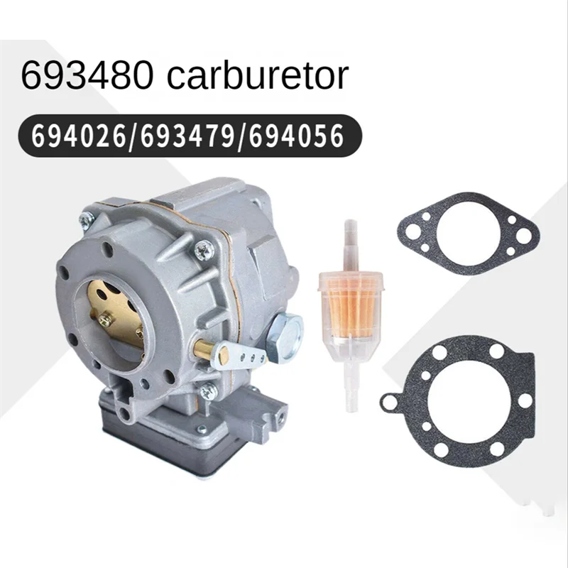 Aluminium Carburetor for Briggs & Stratton 694026 693480 + Gasket Replacement Carburetor Qme