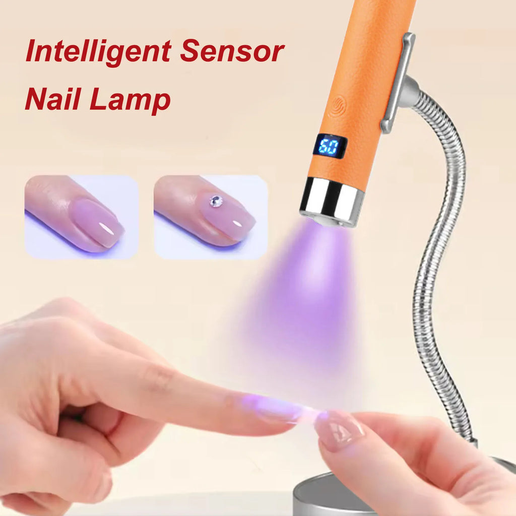 AI Sensor UV LED Nail Lamp – Cordless Rechargeable Mini Dryer UV LED Nail Lamp Qst