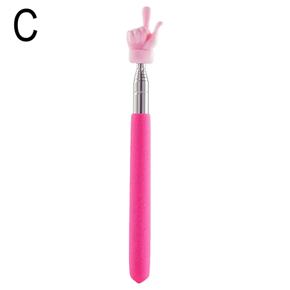 Telescopic Pointer Stick – Extendable Stainless Steel Finger Pointer Telescopic Pointer Stick Qme Pink