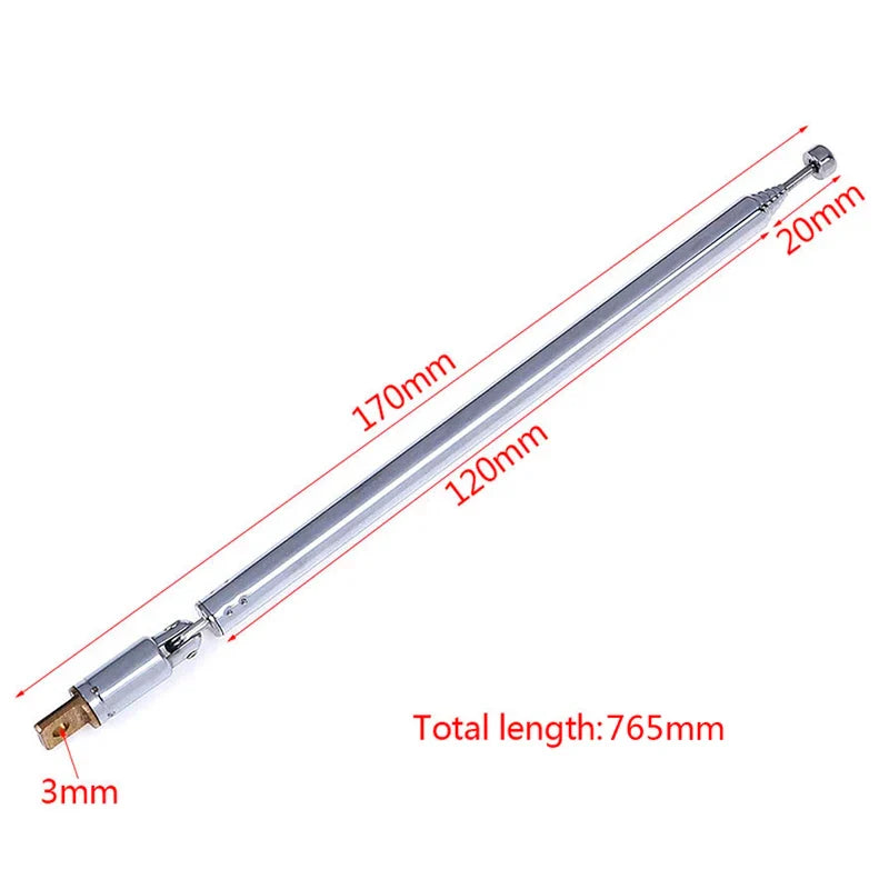 7-Section Telescopic Antenna Replacement – Radio & TV Aerial Antenna Replacement Qme