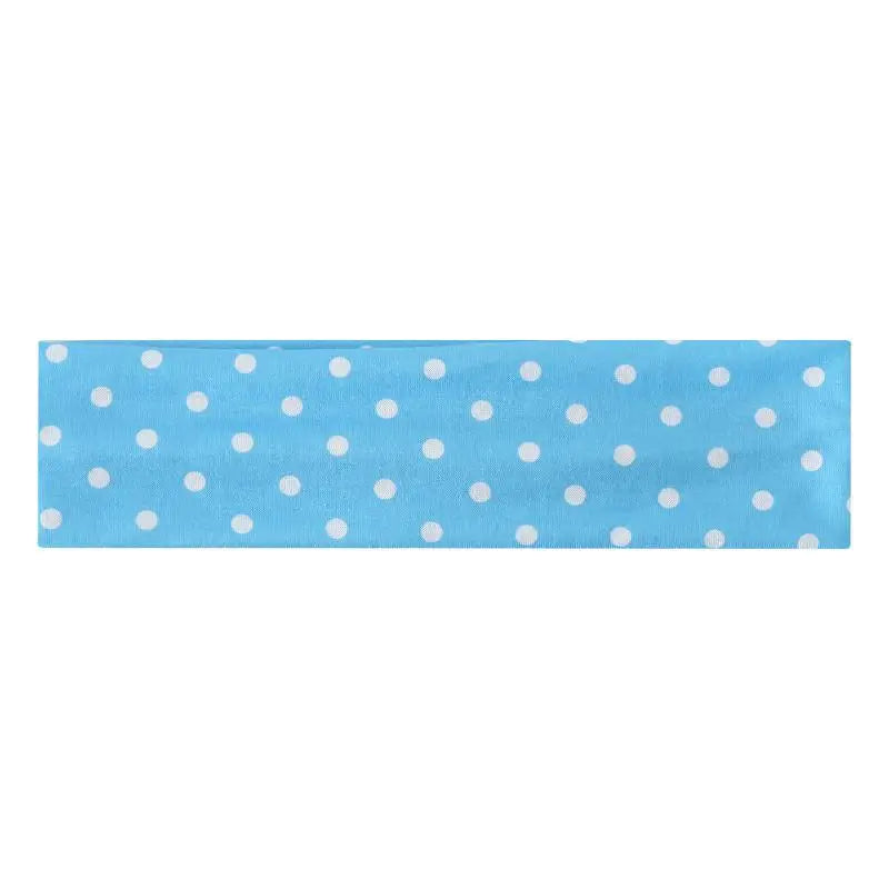 Boho Polka Dot Wide Stretch Headband – Women's Hair Accessory Wide Stretch Headband Qst B