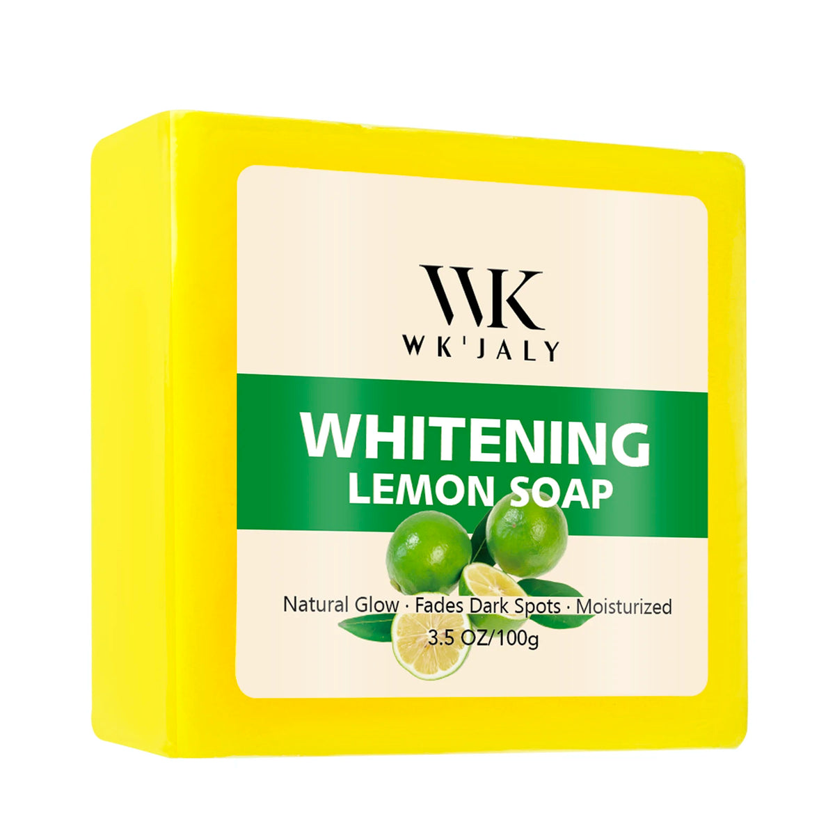 WK'JALY Lemon Brightening Soap – Face & Body Bar 100g Brightening Bar Soap Qst Pack of 1 China Mainland