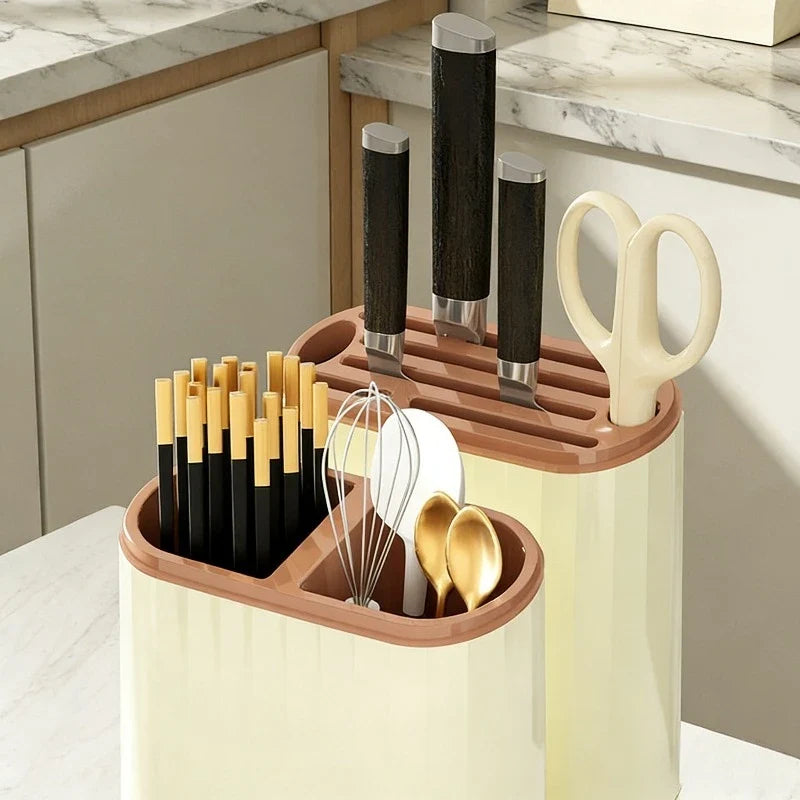 Multifunction Kitchen Knife Holder & Cutting Board Drain Rack Kitchen Knife Holder Qme