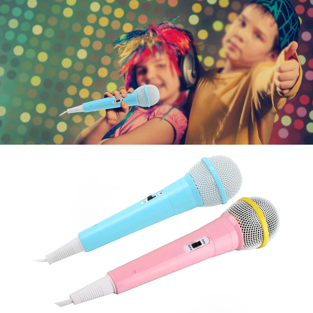 Kids Wired Karaoke Microphone – 3.5mm Portable Singing Mic Kids Karaoke Mic Qst