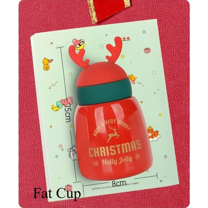 Christmas Antler Personalized Parent-Child Water Bottle Set Water Bottle Set Qme