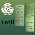 Vine Die-Cut Border Washi Tape – Greenery Wreath Journal Trim Decorative Washi Tape Qme A