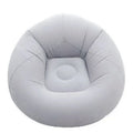 Portable Inflatable Round Air Sofa – Indoor & Outdoor Lounge Inflatable Lounge Chair Qme grey