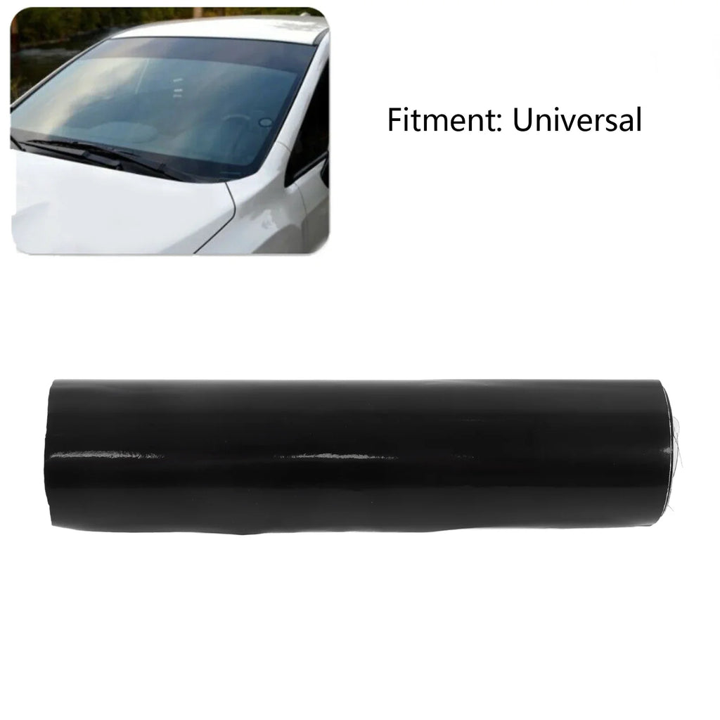 Gloss Black Windscreen Sun Strip Sticker Car Van 140x20cm Windscreen Sun Strip Qme