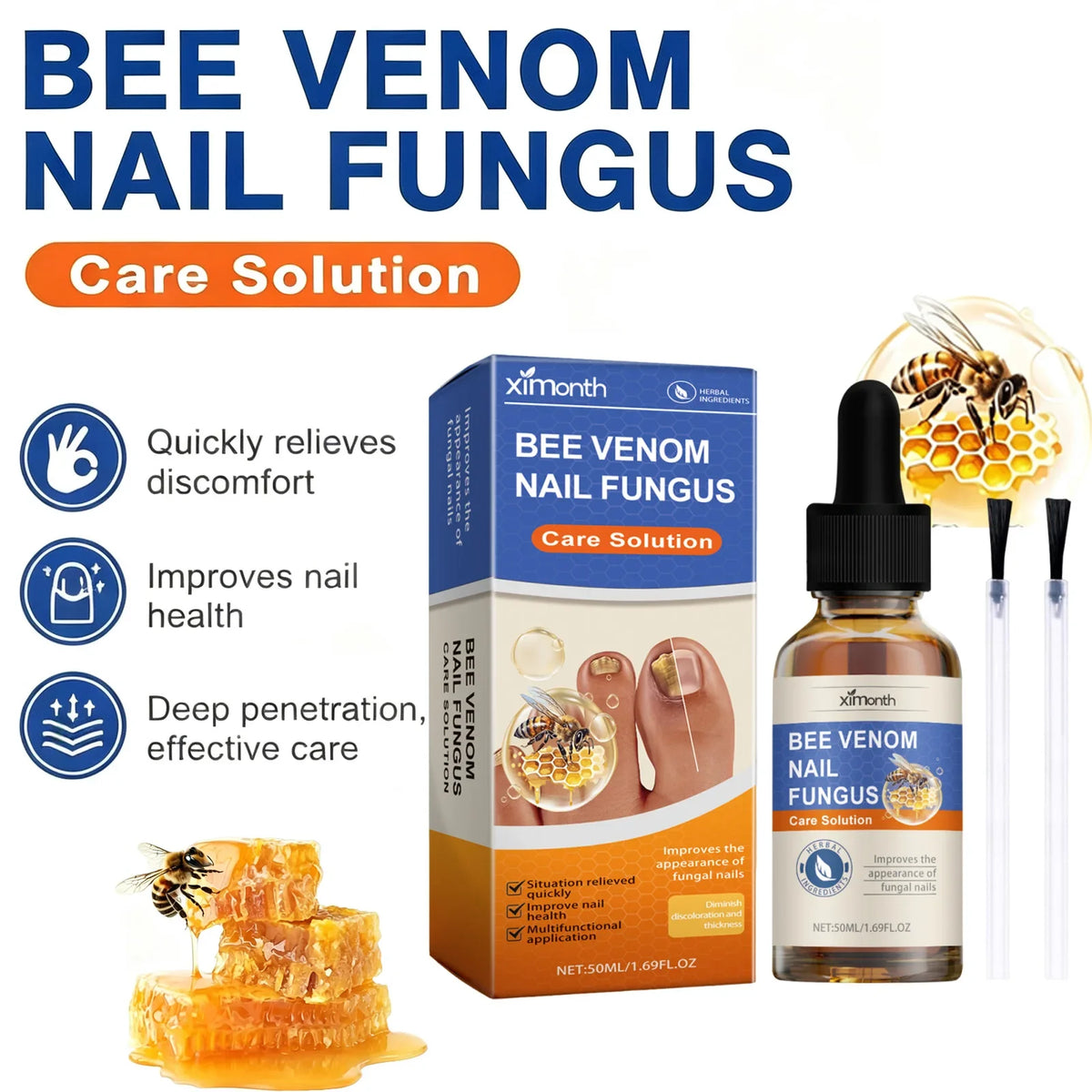 Bee Venom Tea Tree Nail Repair & Cuticle Care Serum 50ml Nail Repair Serum Qme