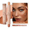 Qme Double-Ended Highlight & Contour Stick – 3D Sculpting Highlight Contour Stick Qme 9512-3
