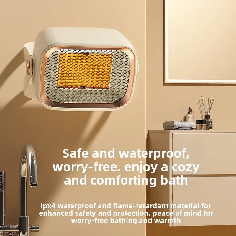 Portable Desktop & Wall Mount Fan Heater for Home Office Dorm Electric Space Heater Qst