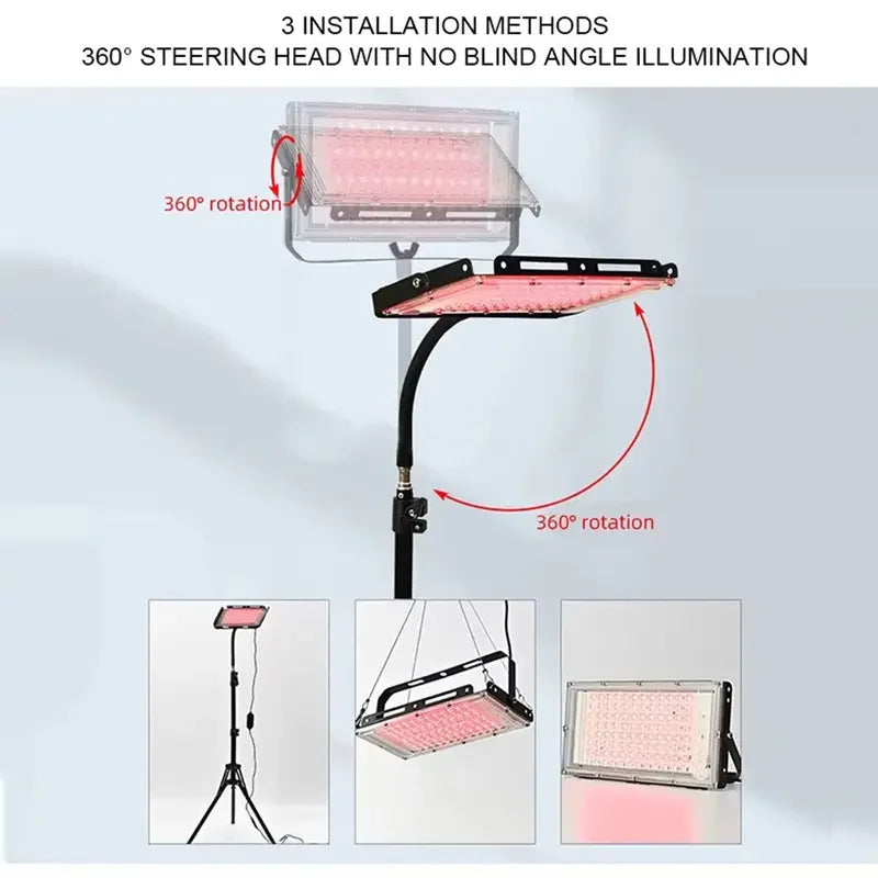 96 LED Red & Infrared Light Therapy Device 660nm 850nm | ZONGKUNG Red Light Therapy Panel Qst
